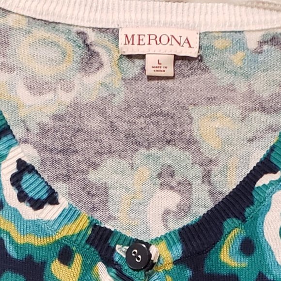 🧥 Printed Cardigan by Merona Size La… - Picture 5 of 5